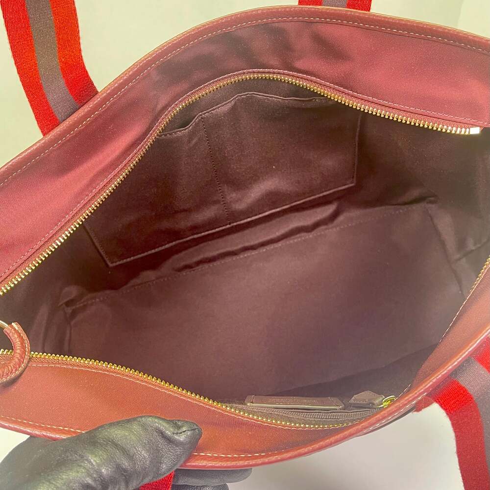 Coach Large ELLIS TOTE in Wine/Bergundy Multi NWT - Picture 9 of 12